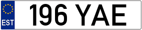 Trailer License Plate